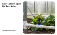 Aerosolizing Sprinkler Head Water-Saving Adjustable Misting Nozzle Easy to Install Quick Connect Tee Sprinkler for Gardeners, Farmers, Garden, Lawn
