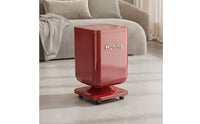 Wheeled Trash Can with Lid Modern Trash Can with Wheels Large Garbage Bin with Wheels Glossy for Bedroom