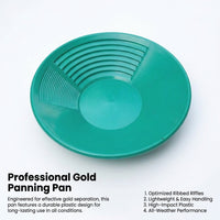 Classifier Washing Sieve Tray for Material Separation, Gold Sifting Classifier for Sediment, Manual Gold Washing Pan, Large Grooved Gold Classifier