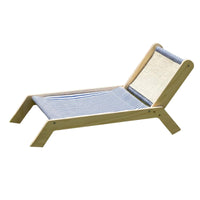 Sisal Cat Scratcher Bed Solid Wood Frame Cat Scratcher Bed Includes Dangling Ball Toys Pet Furniture for Living Room, Balcony