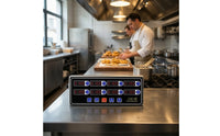 Countertop 8-Channel Digital Timer Compact Multiple Channel Timer Plug-in Type for Restaurant