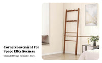 Space-Saving complimentarystanding Corner Coat Tree With Hanging pegs L-Shaped Corner Rack Simple Design Gsideent Stand Stable and long-lasting for Homeowners, Families, Students, Bedroom, Entryway, Living Room, Apartment