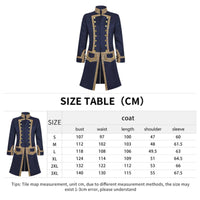 Colonial Tailcoat Vintage Style Colonial Coat High Detail Tailcoat for Stage Performance