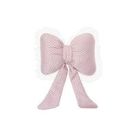 Dotted Car Headrest Bow Pillow Lightweight Bow Pillow with Ribbons Decorative Cushion Cute for Women, Drivers, Road Trips