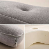 Ergonomic Neck Contour Pillow Contoured Cervical Pillow Supportive Slow Rebound for Side Sleepers, Adults, Bed, Bedroom