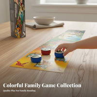 Parent-Child Interaction Tabletop Shuffleboard Curling Set Effortless Gliding Pucks Portable Curling Shuffleboard Game Educational Fun