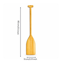 Decorative Wooden Paddle Rustic Paddle with T-Handle Varnished Oar Sturdy for DIYers, Wall Decor