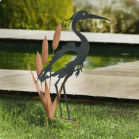 Metal Bird Stake Ground Insert Bird Stake Easy to Install Outdoor Decor for Yard