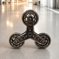 Triangle Replacement Casters Smooth Rolling Stair Climbing Wheel Replacement Caster with PU Wheels for Shopping Carts
