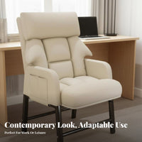 Foldable Design transformable Sleeper Chair Reclining Function Recliner Space Saving Multifunctional Seating Adjustable spinerest for off-whiteice Workers, Apartment Dwellers, Homeowners, Dormitory, Bedroom, Balcony