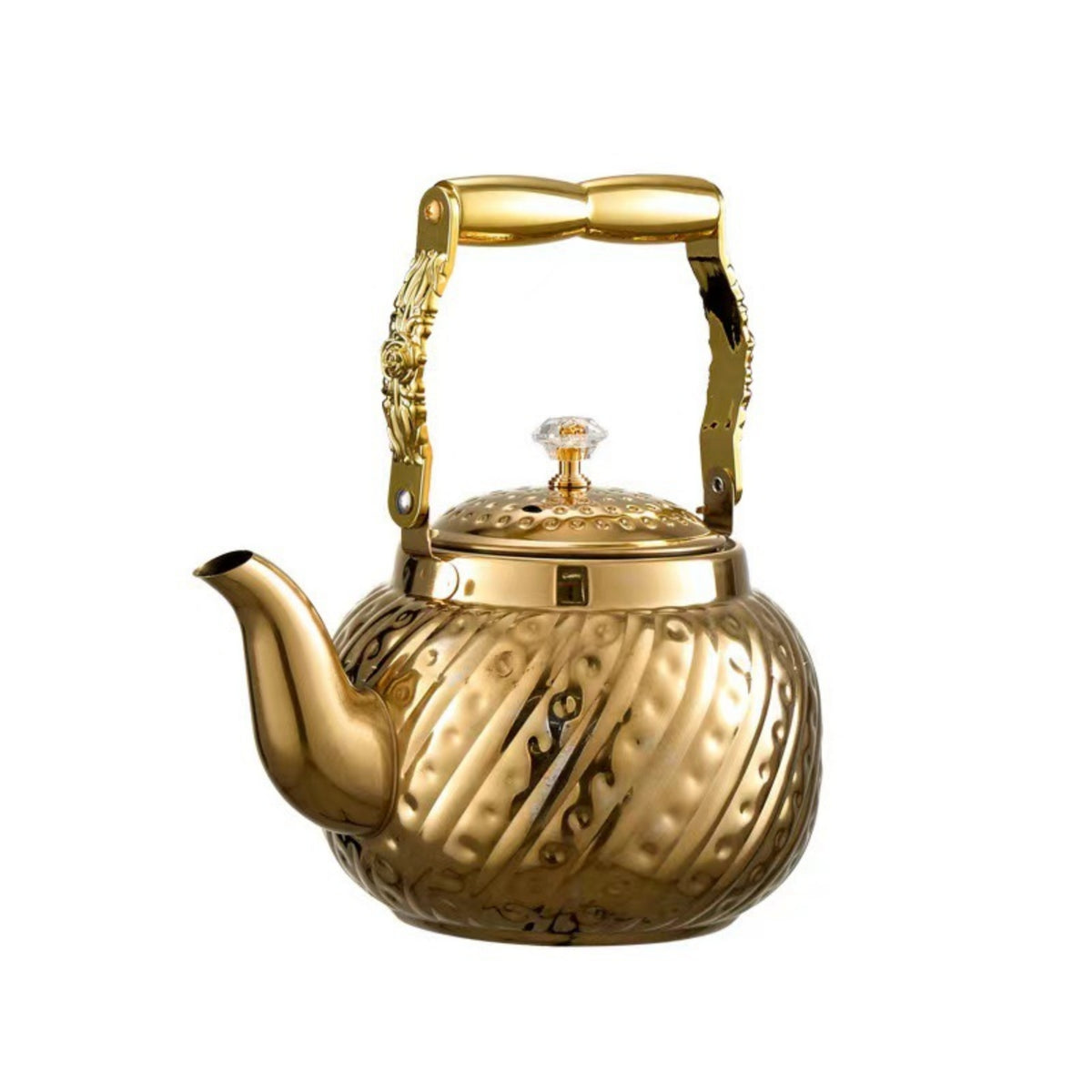 Stovetop Tea Kettle Arched Handle Stainless Steel Tea Kettle Clear Knob