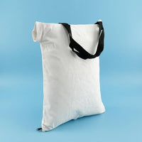 Replacement White Sack Textile Bag Zipper Closure Adjustable Shoulder Strap