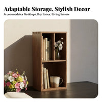 Space-Saving desktop Cubby Organizer Multi-Compartment Small shelf unit Minimalist Design Desktop Shelf adaptable Use for Book Lovers, telecommuter Workers, homeowners, Bay nook, Desk, Study Room, Bedroom