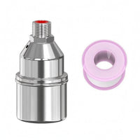 Threaded Connection Stainless Steel Float Valve Polished Metal Water Tank Float Valve No Electricity Required