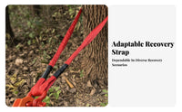 High Tensile Strength sturdyDuty Tow Rope long-lasting Vehicle Towing Kit Reinforced Loops Recovery Strap Storage Bag Included for off-highway-pavement lovers, pickup Owners, Suv operators, Emergency Situations, Mudding, extractdoor excursions