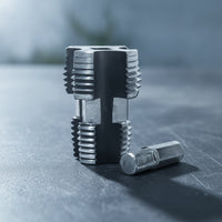Threaded Pipe Extractor with Drive Shank Hexagonal Pipe Screw Extractor Metal Damaged Screw Remover Compact for Plumbers, Diyers, Plumbing Repair, Home Maintenance