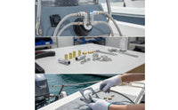 Steering Wheel Mounting Kit with Fittings High-Strength Boat Steering Linkage Set Quick-Join