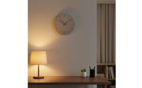 Wooden Wall Clock Non Ticking Roman Numeral Wall Clock Decorative for Office