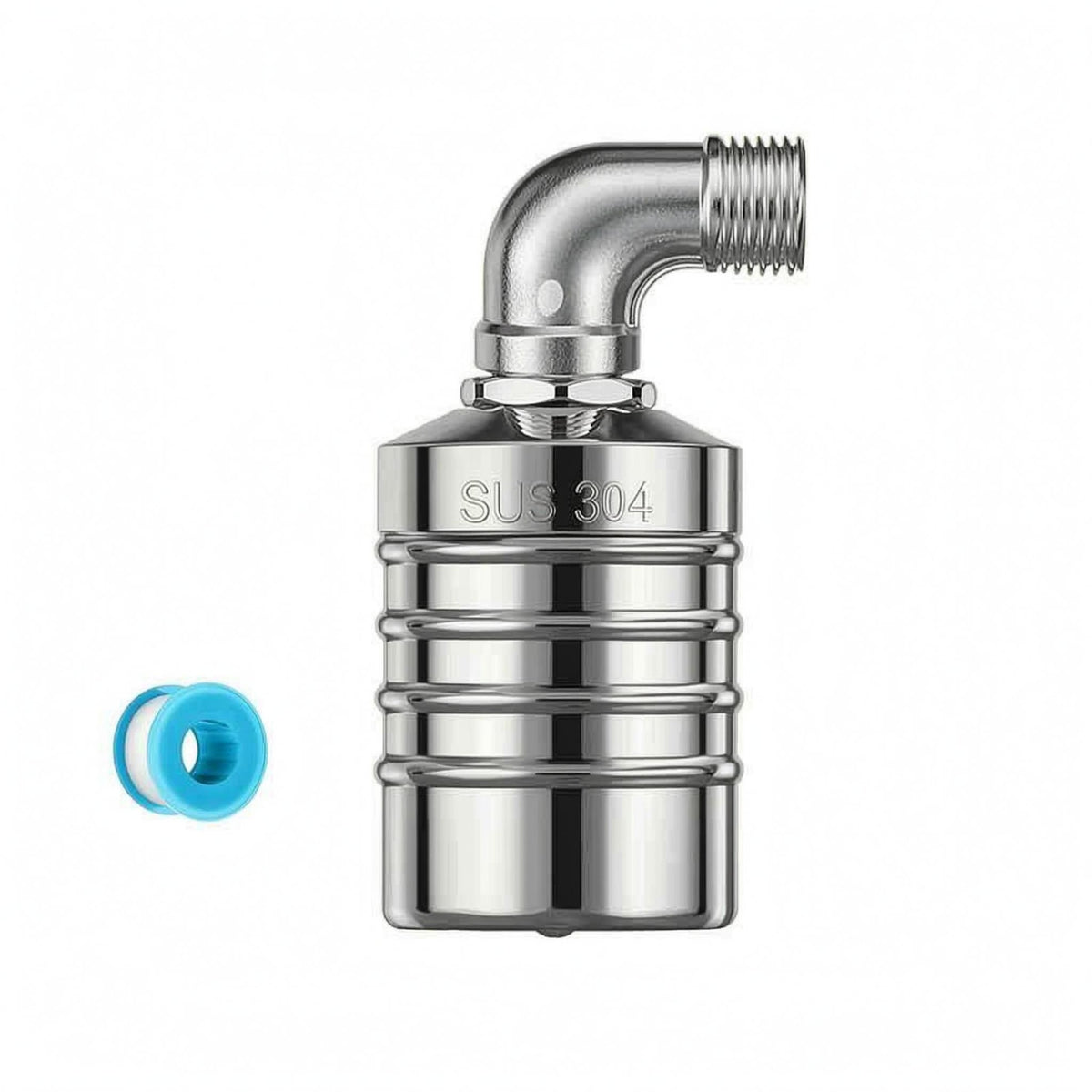 Threaded Connection Stainless Steel Float Valve Polished Metal Water Tank Float Valve No Electricity Required