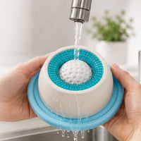Textured Lick Bowl with Silicone Base Non-Slip Lick Bowl Stable Interactive for Dogs, Grooming