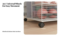 Exercise Mat Storage Rack With Wheels Rolling Fitness Storage Rack Portable Rolling Fitness Equipment Cart for Living Room
