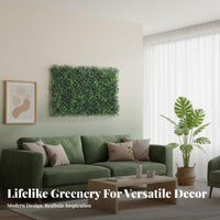 Greenery Wall Panel Realistic Look Greenery Backdrop Panel Low Maintenance Boxwood Hedge Privacy Screen for Garden, Balcony, Patio