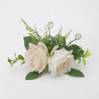 Compact Artificial Rose Arrangement Vibrant Faux Rose Centerpiece Eleganckie Fake Flower Arrangement Realistic for Photographers