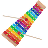 Early Learning 15 Note Glockenspiel Child-Safe Design Children's Musical Instrument Crisp Sound Kids Musical Instrument Develops Hand-Eye Coordination for Beginners, Toddlers, Preschool, Music Class, Playroom