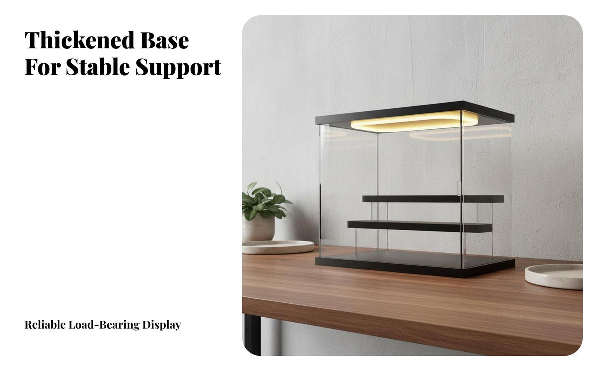 Acrylic Figurine Cabinet High-Clearness View Acrylic Figure Showcase Lighted Display Cabinet Universal Serial Bus