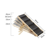 Wooden Dog Ramp Anti-Slip Surface Dog Ramp Sturdy Construction Low Angle Pet Ladder for Indoor