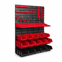 Space-Saving Pegboard Organizer with Bins and Hooks Modular Wall-Mounted Tool Organizer Heavy-Duty Pegboard with Bins Multi-Purpose for Mechanics
