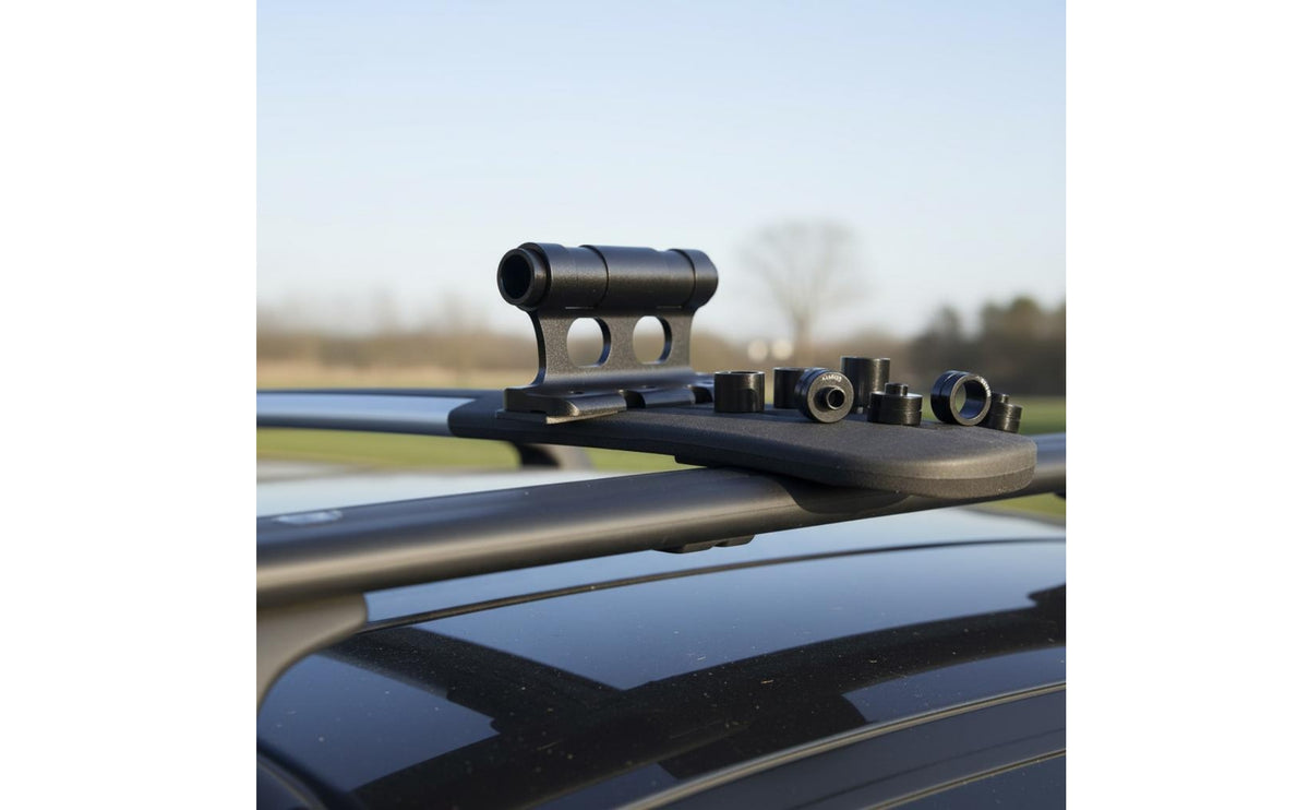Cycle Front-Fork Mount CNC-Machined Car Rack Fork Mount Vehicle Accessory Stable Support Transport Gear Heavy Duty