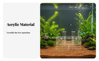 Guppy Breeding Habitat With Suction Cups Aquatic Life Breeder Box Aquatic Life Breeding Box Multifunctional Acrylic Fry Hatchery