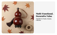 Natural Gourd Beverage Bottle With Carrying Cord Antique Design Gourd Bottle Portable Spirits Calabash Good Luck Symbol Home