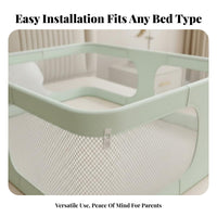 Compact Fold Mesh Anti-Pressure Baby Bed Lightweight Foldable in-Bed Sleeper Easy Operation Portable Baby Bassinet for Newborns, Infants, New Mothers, Co-Sleeping, Bedside, Home Use, Nursery
