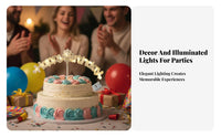 Crown Birthday Cake Light Powered Party Greetings Cake Topper Cooking Accessories