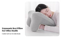 Pressure-Unrestricted Office Desk Rest Pillow Neck Support Face down Rest Pillow Breathable for Students, Adults, Rest Ping, School, Library