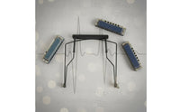 Sturdy Metal Frame Hands-Unrestricted Harmonica Holder Comfortable Fit Mouth Organ Holder Instrument Mount for Live Performance, Practice