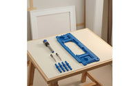 Door Hinge Template with Router Bit Adjustable Door Hinge Router Template Precision for Woodworkers, Hobbyists