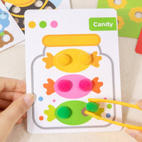 Clamp and Sort Game Fine Motor Skills Soft Ball Sorting Toy Educational