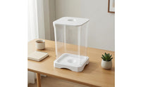 fishing Aquarium Transparent Desktop Aquatic Habitat Easy to Maintain Aquarium with Lid for Beginners, Office Workers