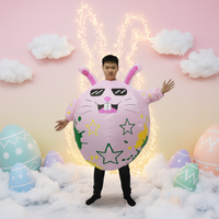 Inflatable Bunny Costume Funny Easter Bunny Inflatable Suit for Adults, Holiday, Stage Performances, Festivals