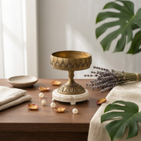 Iron Pedestal Vase Sturdy Base Pedestal Vase Weighted Design
