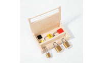 Lock and Key Set with Wooden Box Hands-on Child-Centered Lock Box Wooden Educational Toy Preschool Interactive for Toddlers