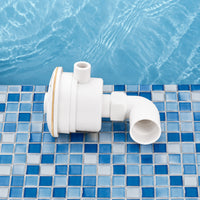 Elbow-Shaped-Jet Nozzle Resistant Pool Nozzle with Elbow Threaded Pool Water Return Fitting for Hydrotherapy Tub