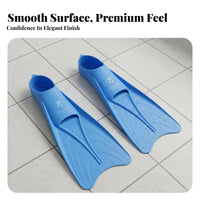 Closed Heel Design Freediving Training Fins Powerful Propulsion Full Foot Diving Fins Comfortable Fit for Freedivers, Swimmers, Ocean, Beach