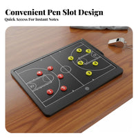 Electronic Board Immediate-Reset Erase Board Portable Digital Screen Coaching Clipboard for PE Teachers, Team Captains, Sideline, Game Day