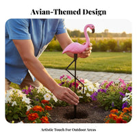 3 Pieces Waterproof Solar Flamingo Light LED Flamingo Solar Light Auto ON/deactivate for Patio, Balcony