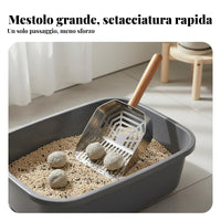 Stainless Steel Pooper Scooper Rust-Proof Cat Litter Scoop Rustproof