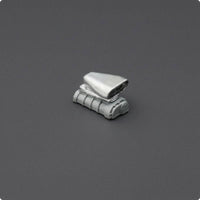 Chrome Silver 1/64 Scale Supercharger Molded Texture Scale Supercharger Accessory Mechanical Miniature Part for Model Car Customization, Display Scenes